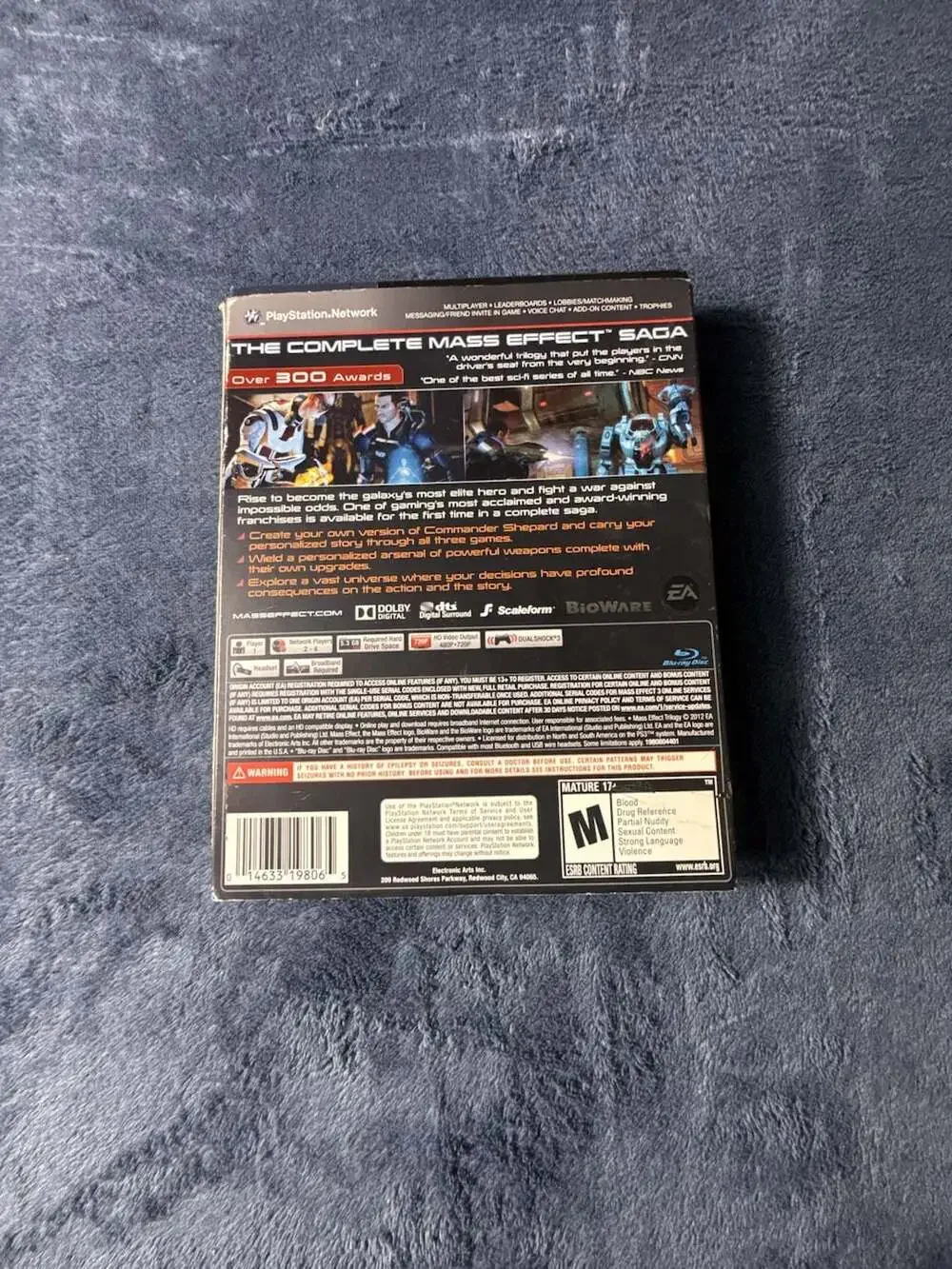Mass Effect Trilogy PlayStation 3 Video Game